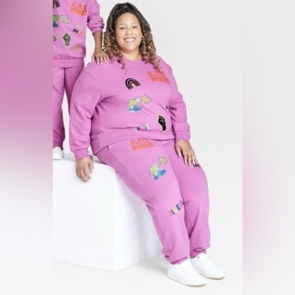 Target X Robin Lewallen Black History Sweatsuit Set Size 4X